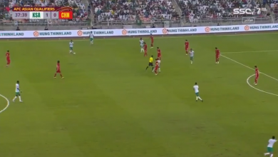 هدف السعودية الثاني ضد الصين 2-0 تصفيات كاس العالم