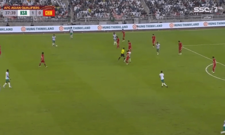 هدف السعودية الثاني ضد الصين 2-0 تصفيات كاس العالم