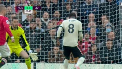 هدف ليفربول الاول ضد مانشستر يونايتد 1-0 الدوري الانجليزي