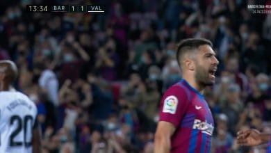 هدف برشلونة الاول ضد فالنسيا 1-1 الدوري الاسباني
