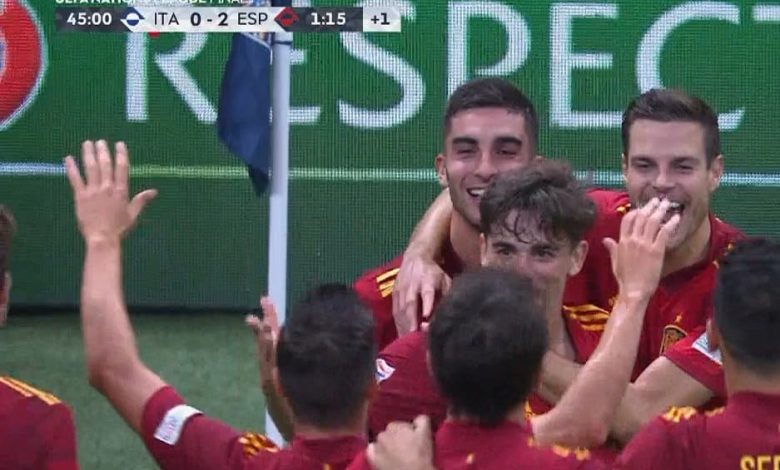 هدف اسبانيا الثاني ضد ايطاليا 2-0 تعليق عصام الشوالي