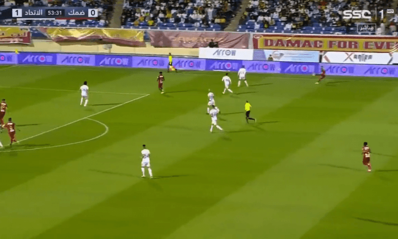 اهداف مباراة ضمك والاتحاد 1-1 الدوري السعودي