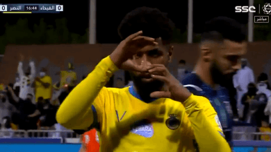 هدف النصر الاول ضد الفيحاء 1-0 الدوري السعودي