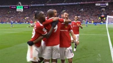 اهداف مباراة مانشستر يونايتد وايفرتون 1-1 الدوري الانجليزي