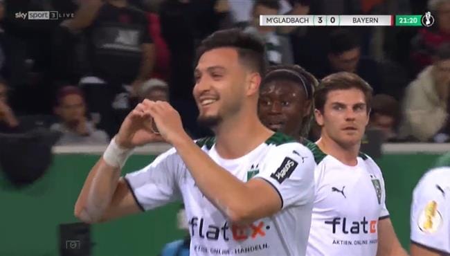اهداف بوروسيا مونشنغلادباخ ضد بايرن ميونخ 5-0 كاس المانيا