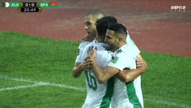هدف رياض محرز ضد بوركينا فاسو 1-0 تصفيات كاس العالم