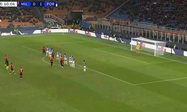 اهداف مباراة ميلان ضد بورتو 1-1 دوري ابطال اوروبا