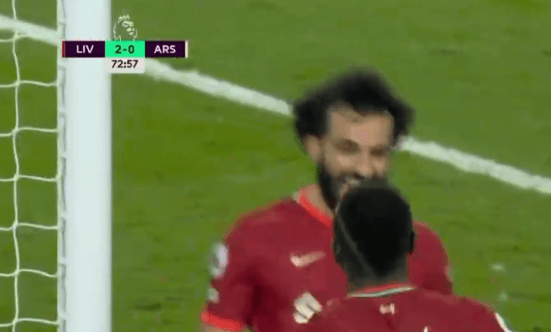 هدف محمد صلاح اليوم ضد ارسنال 3-1 الدوري الانجليزي
