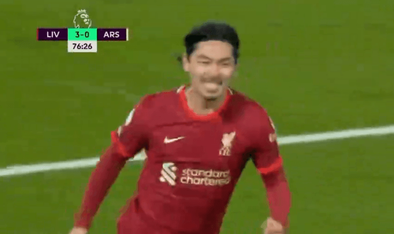 هدف ليفربول الرابع ضد ارسنال 4-0 مينامينو