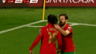 هدف البرتغال الاول ضد صربيا 1-0 تصفيات كاس العالم
