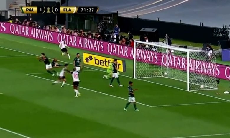 هدف فلامنجو ضد بالميراس 1-1 نهائي كاس ليبرتادوريس
