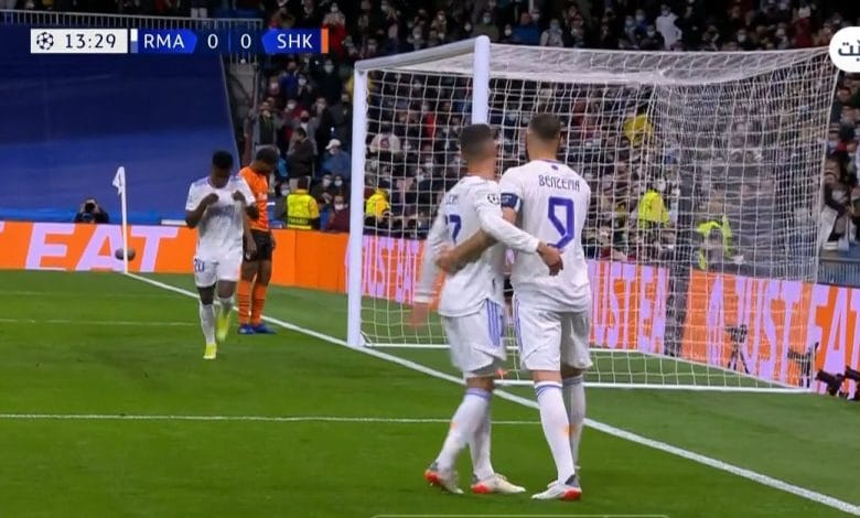 هدف ريال مدريد الاول ضد شاختار 1-0 دوري ابطال اوروبا