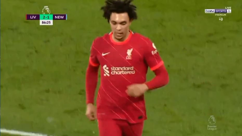 هدف ليفربول الثالث ضد نيوكاسل يونايتد 3-1 ارنولد
