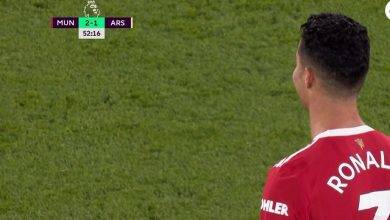 هدف كريستانو رونالدو ضد ارسنال 2-1 الدوري الانجليزي