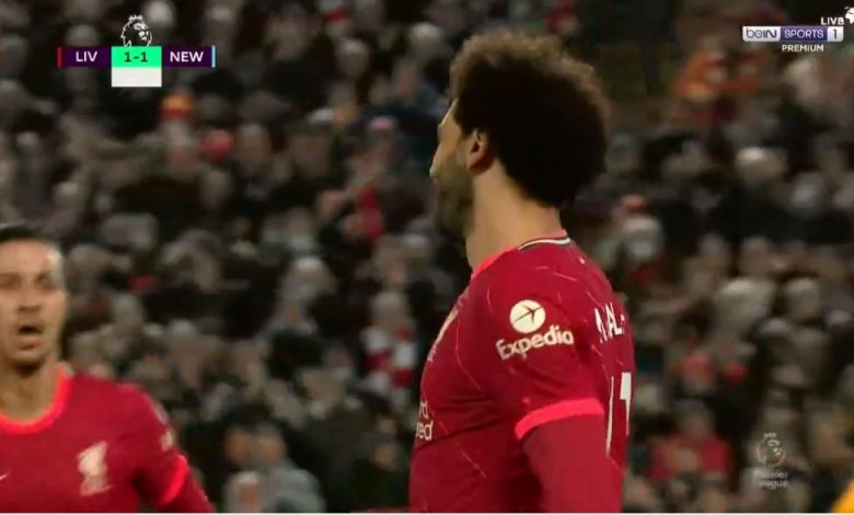 هدف محمد صلاح ضد نيوكاسل 2-1 الدوري الانجليزي