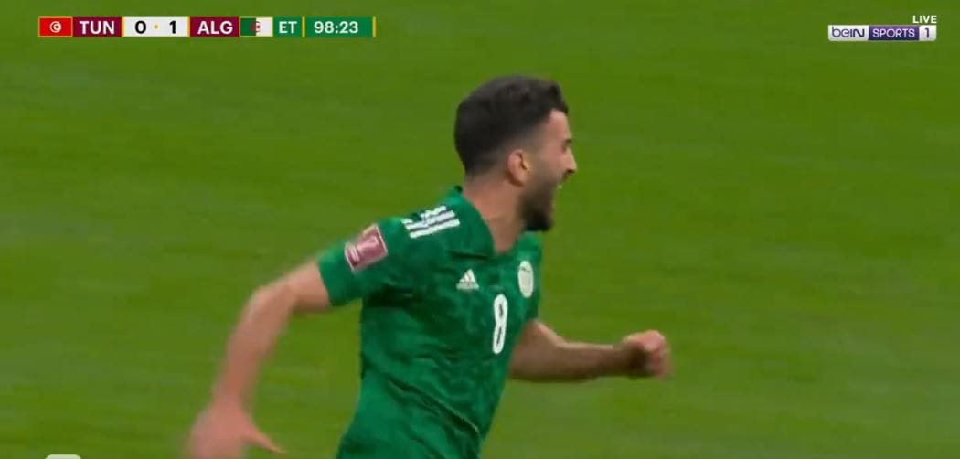 هدف الجزائر الخرافي ضد تونس 1-0 امير سعيود