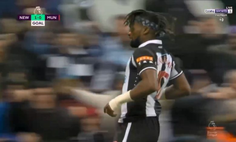 هدف نيوكاسل الاول ضد مانشستر يونايتد 1-0 الدوري الانجليزي