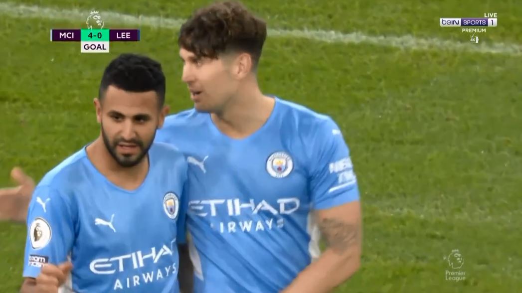 هدف رياض محرز ضد ليدز يونايتد 4-0 الدوري الانجليزي