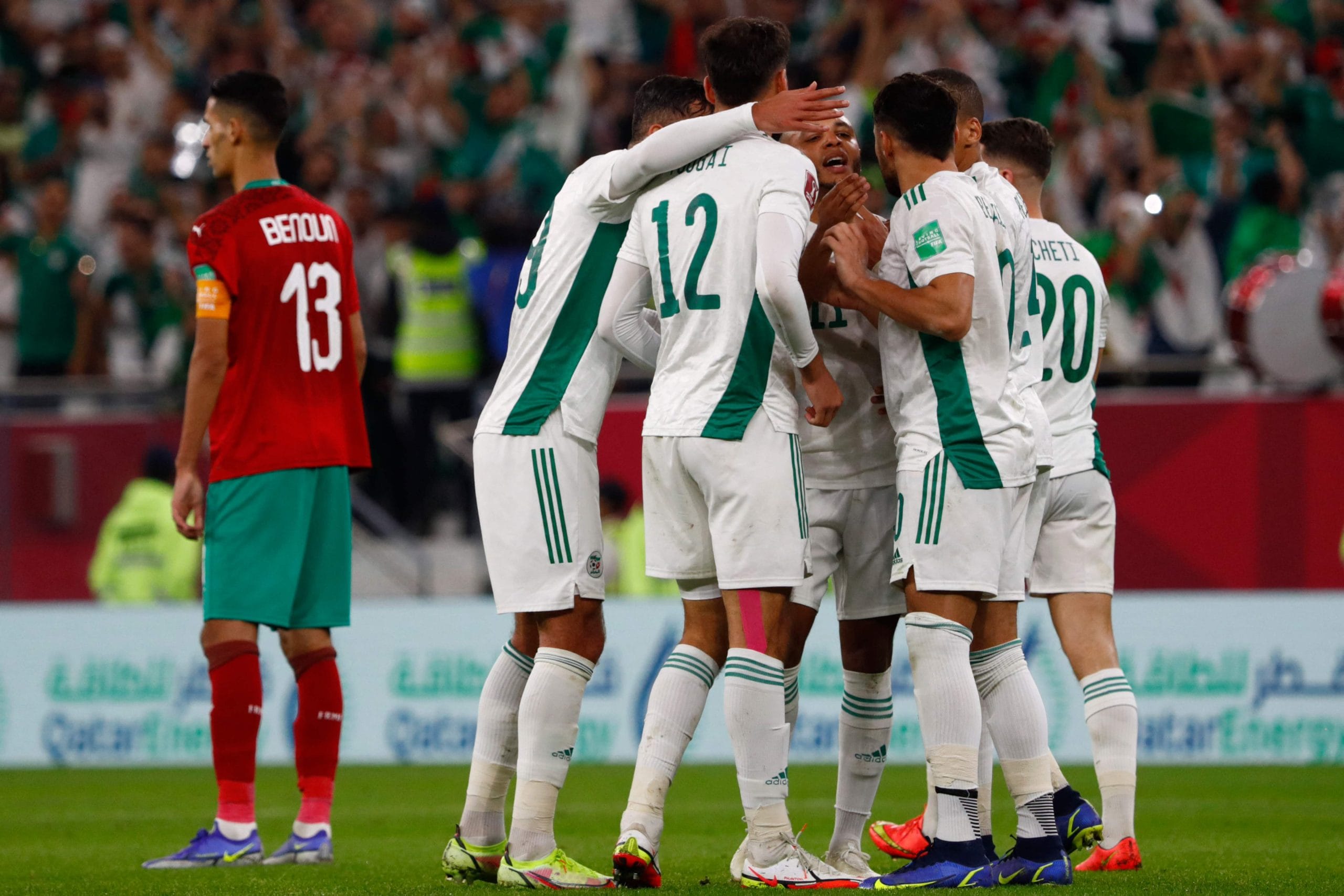 نتيجة مباراة المغرب والجزائر