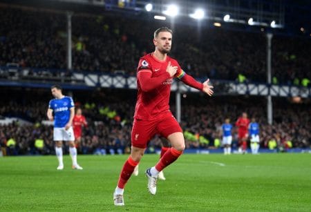 هدف ليفربول الاول ضد ايفرتون 1-0 هندرسون