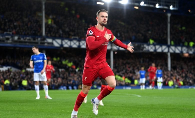 هدف ليفربول الاول ضد ايفرتون 1-0 هندرسون