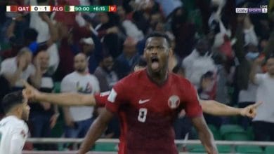 اهداف الجزائر ضد قطر 2-1 كاس العرب