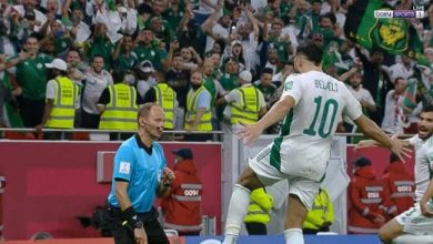 اهداف الجزائر ضد قطر 2-1 كاس العرب