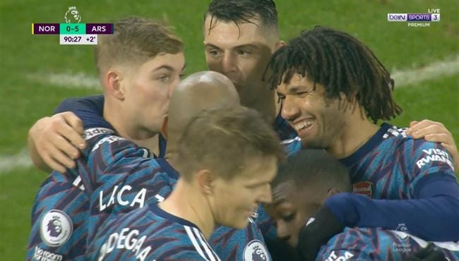 اهداف ارسنال ضد نوريستش سيتي 5-0 الدوري الانجليزي