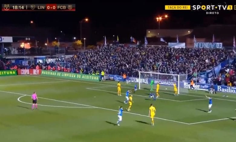 هدف ليناريس ديبورتيفو الاول ضد برشلونة 1-0 كاس الملك
