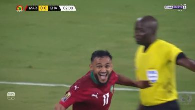 اهداف المغرب ضد غانا 1-0 كاس امم افريقيا