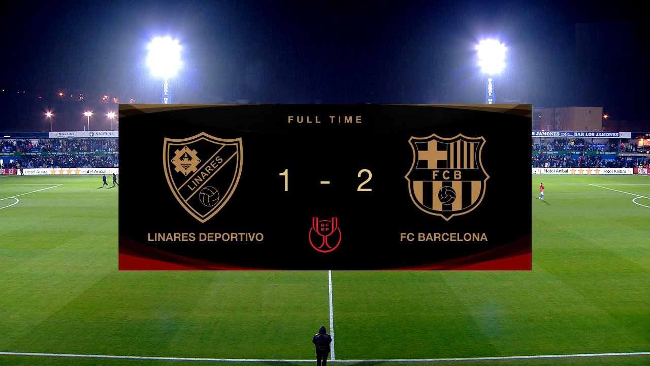 ملخص مباراة برشلونة ضد ليناريس ديبورتيفو في كاس الملك