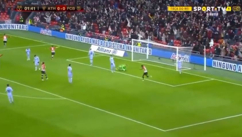 اهداف اتليتك بلباو ضد برشلونة 3-2 كاس ملك اسبانيا