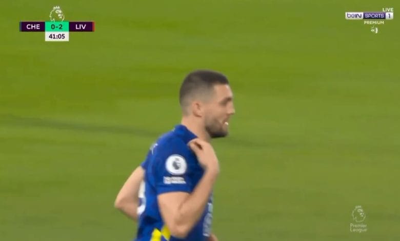 هدف تشيلسي الاول ضد ليفربول 1-2 الدوري الانجليزي