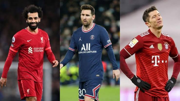 صلاح ينافس ميسي وليفاندوفسكي على جائزة الافضل