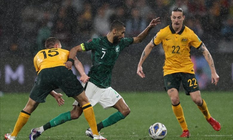 منتخب السعودية ومنتخب أستراليا