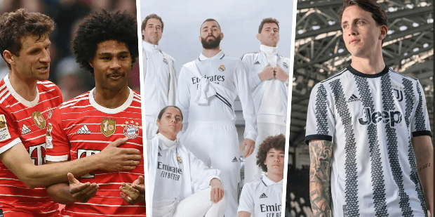 قمصان الفرق الأوروبية الكبرى لموسم 2022/2023