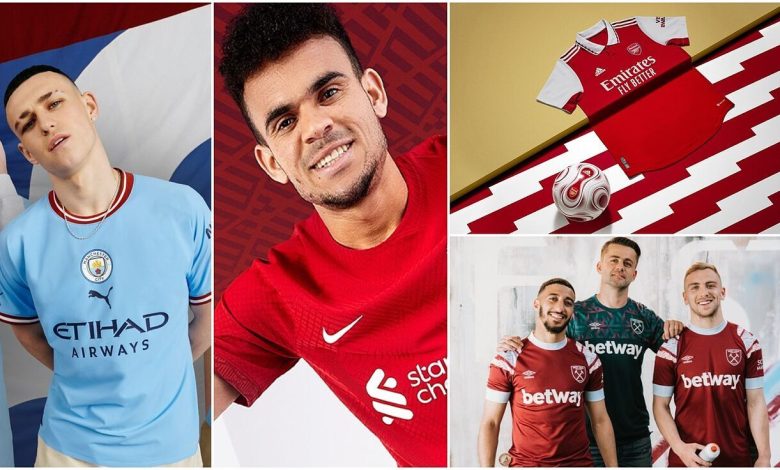 جميع قمصان أندية الدوري الإنجليزي الممتاز لعام 2022/23