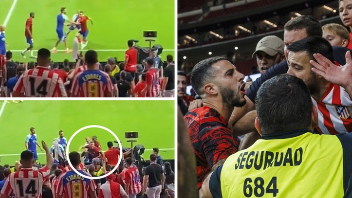 هيرموسو يتشاجر مع جماهير الأتلتيكو في المدرجات بسبب ماضيه مع ريال مدريد!