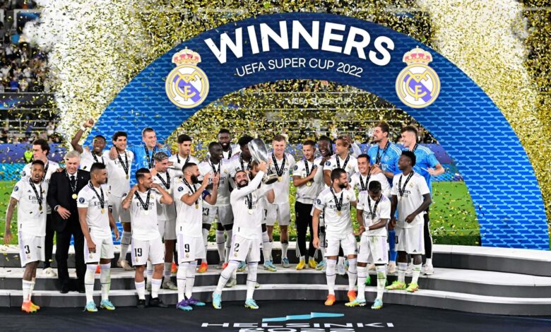 عدد بطولات ريال مدريد في كأس السوبر الأوروبي