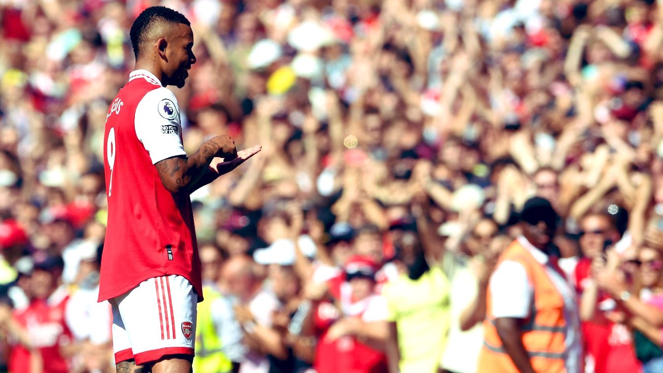 أرتيتا: جابرييل جيسوس يشعر بخيبة أمل بعد تسجيله هدفين فقط