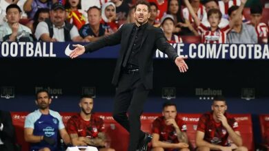 سيموني يلوم كورتوا علي احداث شغب مباراة ريال مدريد وأتليتكو 