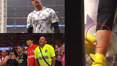 كورتوا يرد على إهانات جماهير أتلتيكو مدريد بوشم دوري أبطال أوروبا