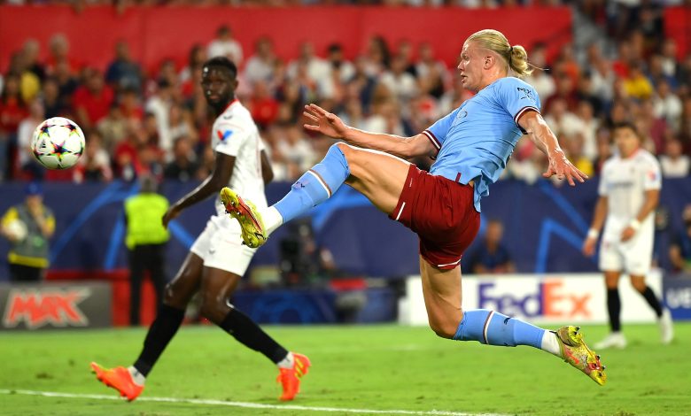 نتيجة مباراة مانشستر سيتي وإشبيلية في دوري أبطال أوروبا