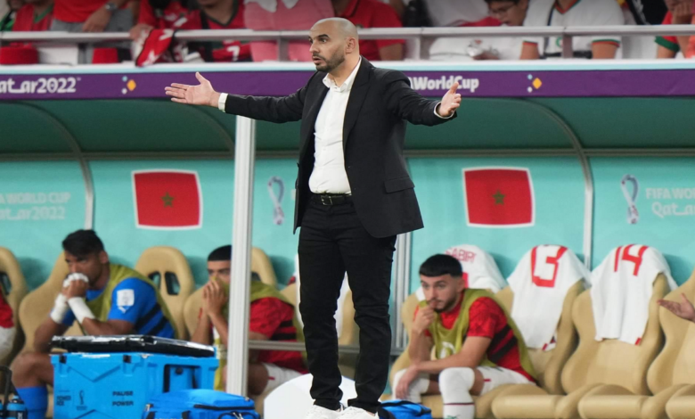 وليد الركراكي مدرب المغرب