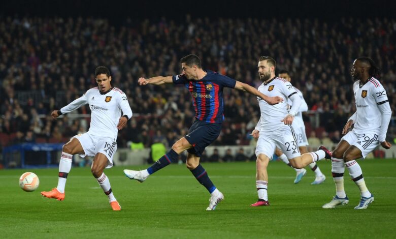 برشلونة ضد مانشستر يونايتد