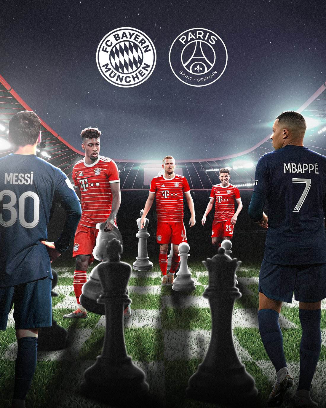 What did Bayern Munich and Paris Saint-Germain do in the Champions League group stage?