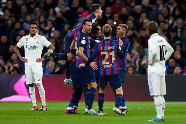 Exciting reaction from Barcelona players to Real Madrid draw