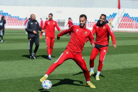 عودة احمد عبد القادر لتدريبات المارد الأحمر
