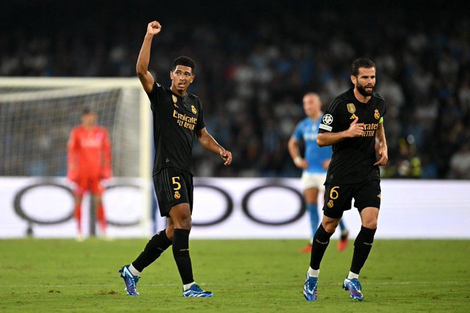 بيلينجهام يفوز بجائزة رجُل مباراة ريال مدريد ضد نابولي