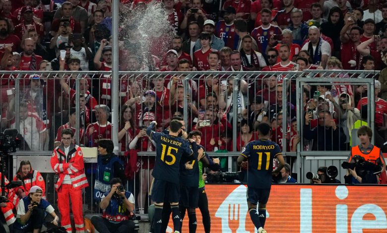 البث المباشر لمباراة ريال مدريد وبايرن ميونخ